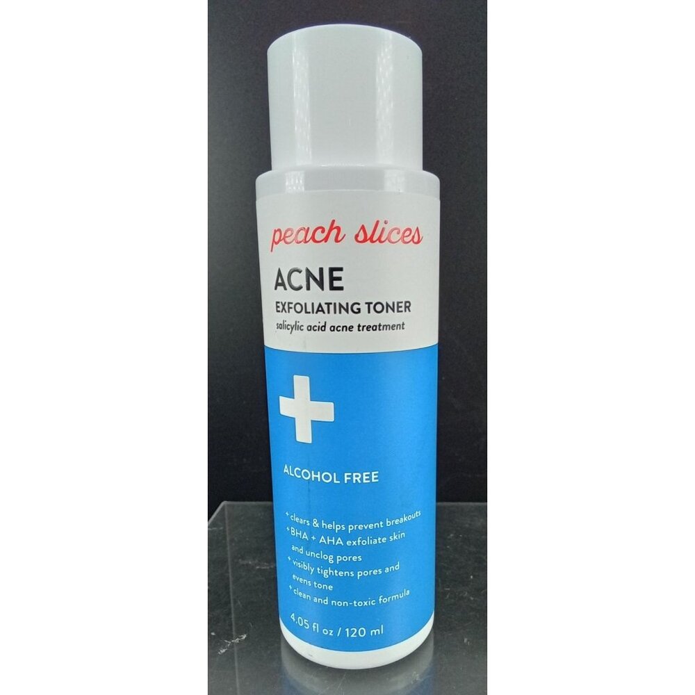 Peach Slices Acne Exfoliating Toner Salicylic Acid Treatment Alcohol-Free 4.05